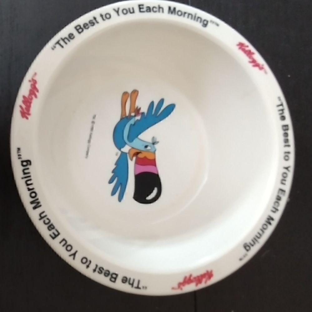 Vintage 1995 Kellogg's Collector Toucan Sam Cereal Bowl
